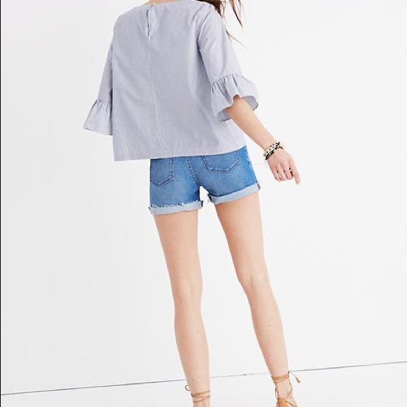 Madewell Striped Bell-Sleeve Top - Picture 2 of 3